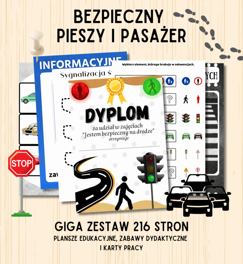 bezpieczny pieszy i pasażer